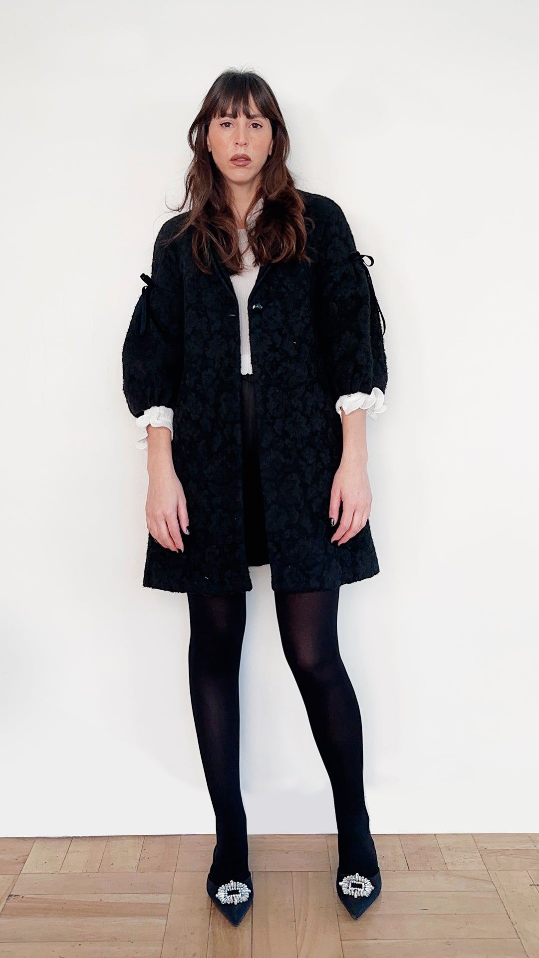 COAT COQUETTE NEGRO