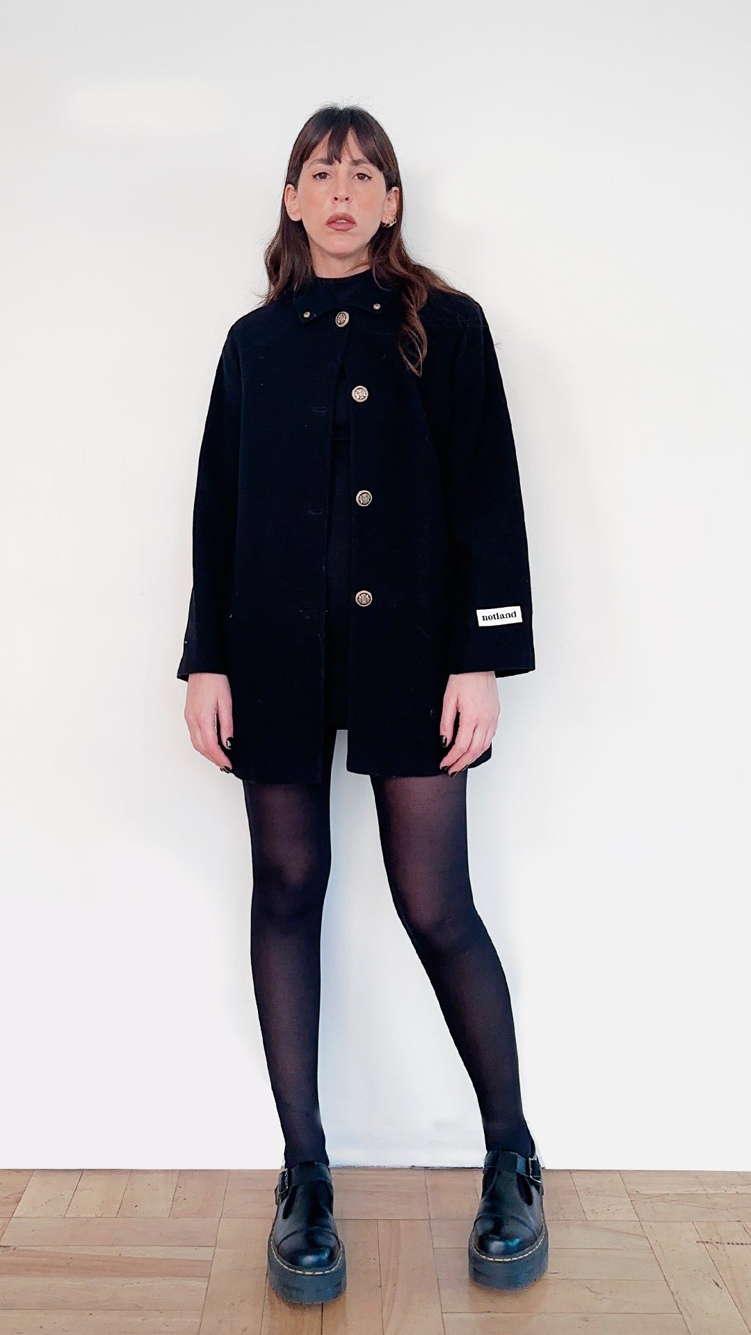 COAT MARINERO NEGRO
