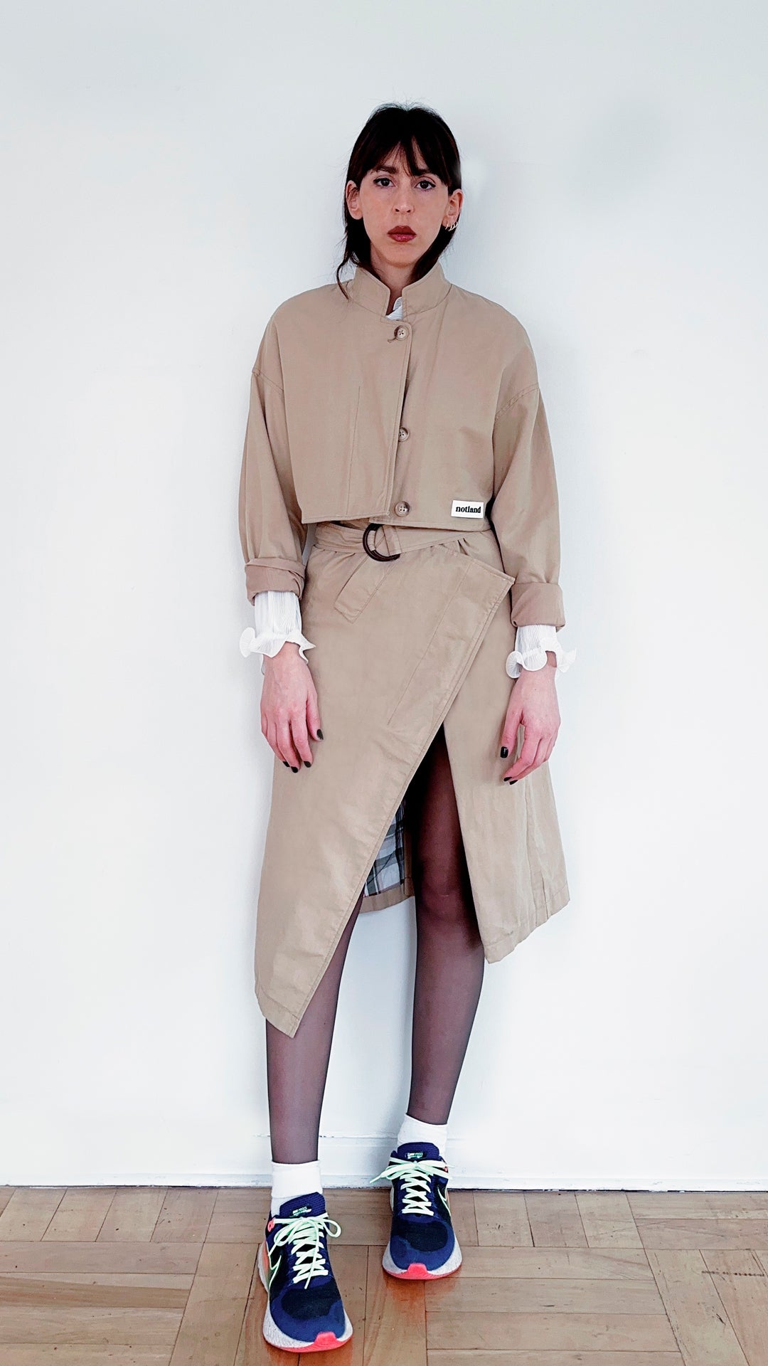 CROP & MIDI SKIRT CAMEL