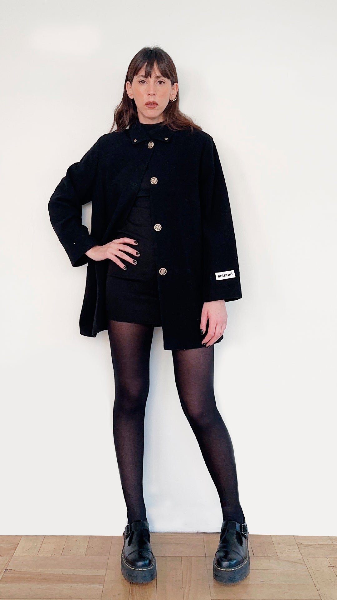 COAT MARINERO NEGRO