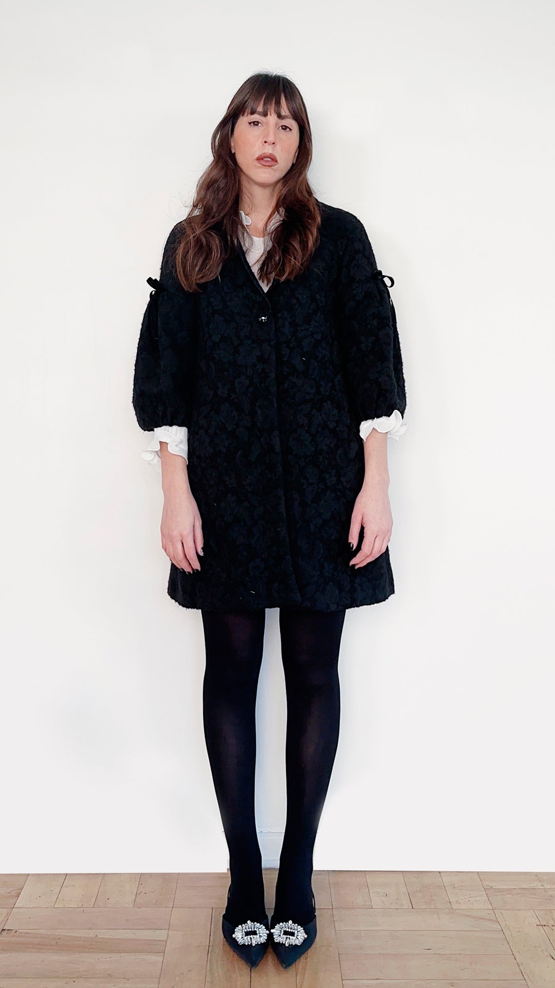 COAT COQUETTE NEGRO