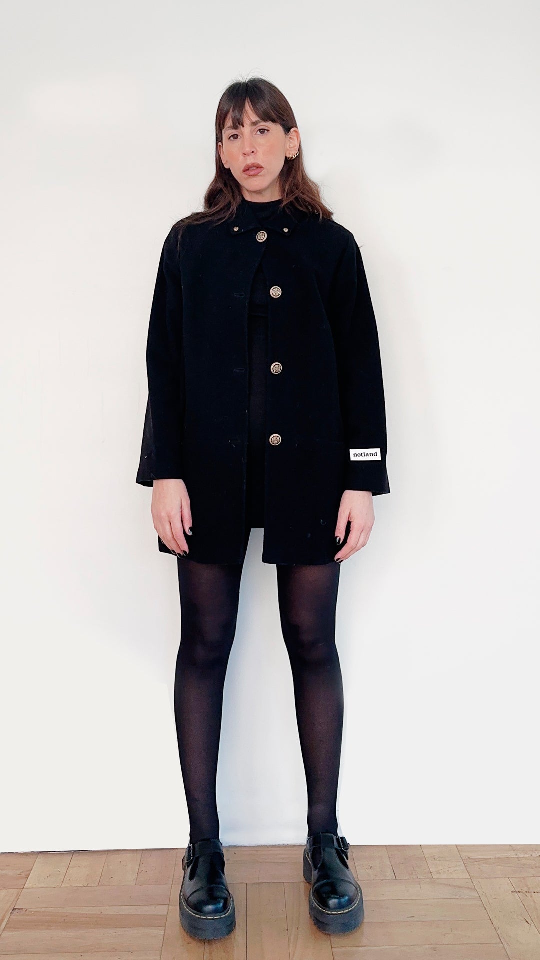 COAT MARINERO NEGRO