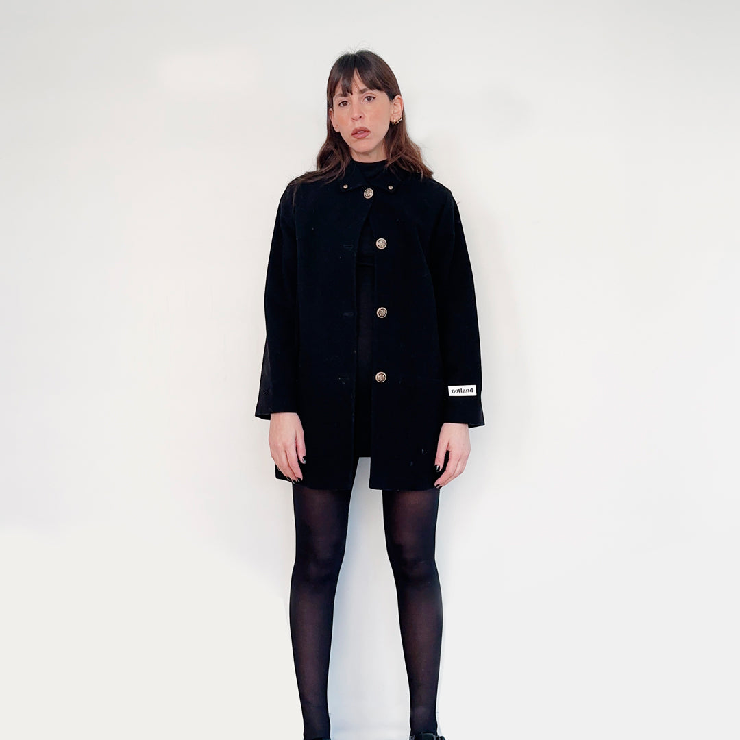 COAT MARINERO NEGRO