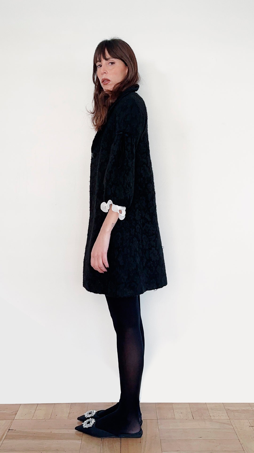 COAT COQUETTE NEGRO