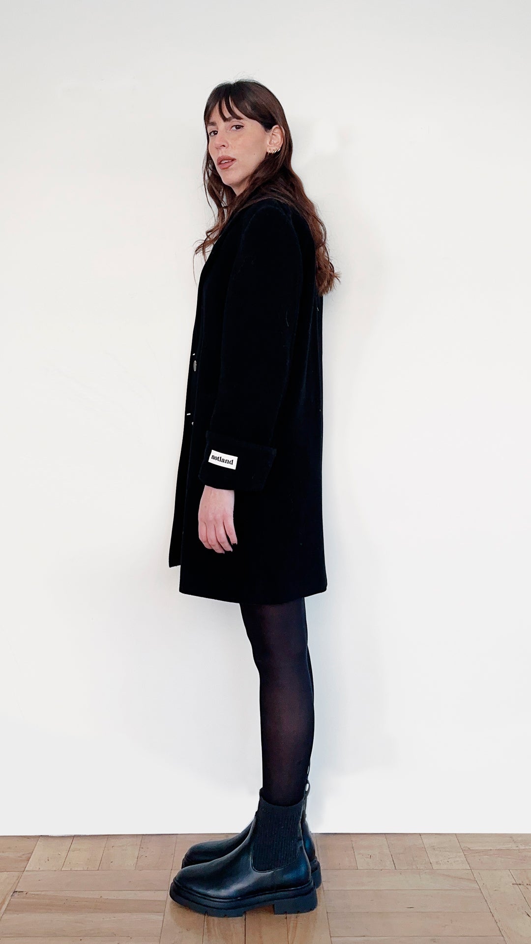 WOOL COAT NEGRO