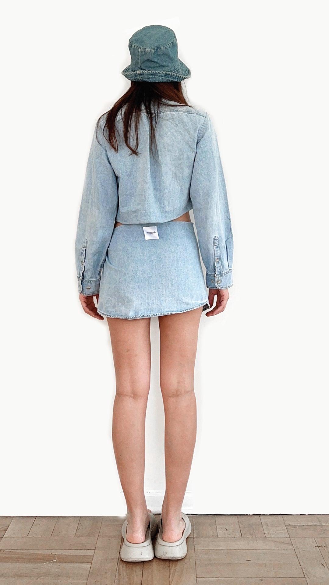 CROP & MINI SKIRT DENIM