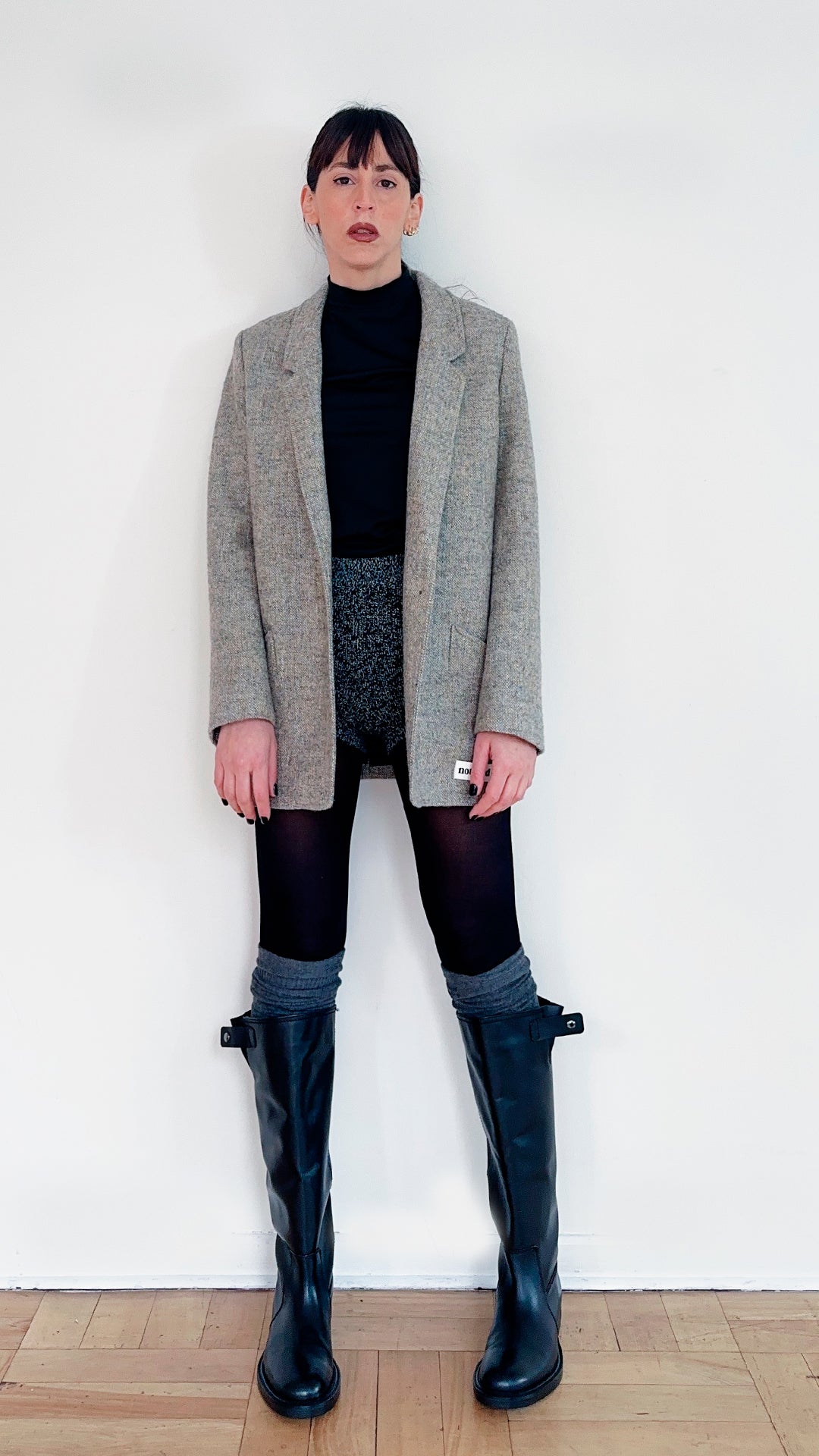 WOOL JACKET GRIS