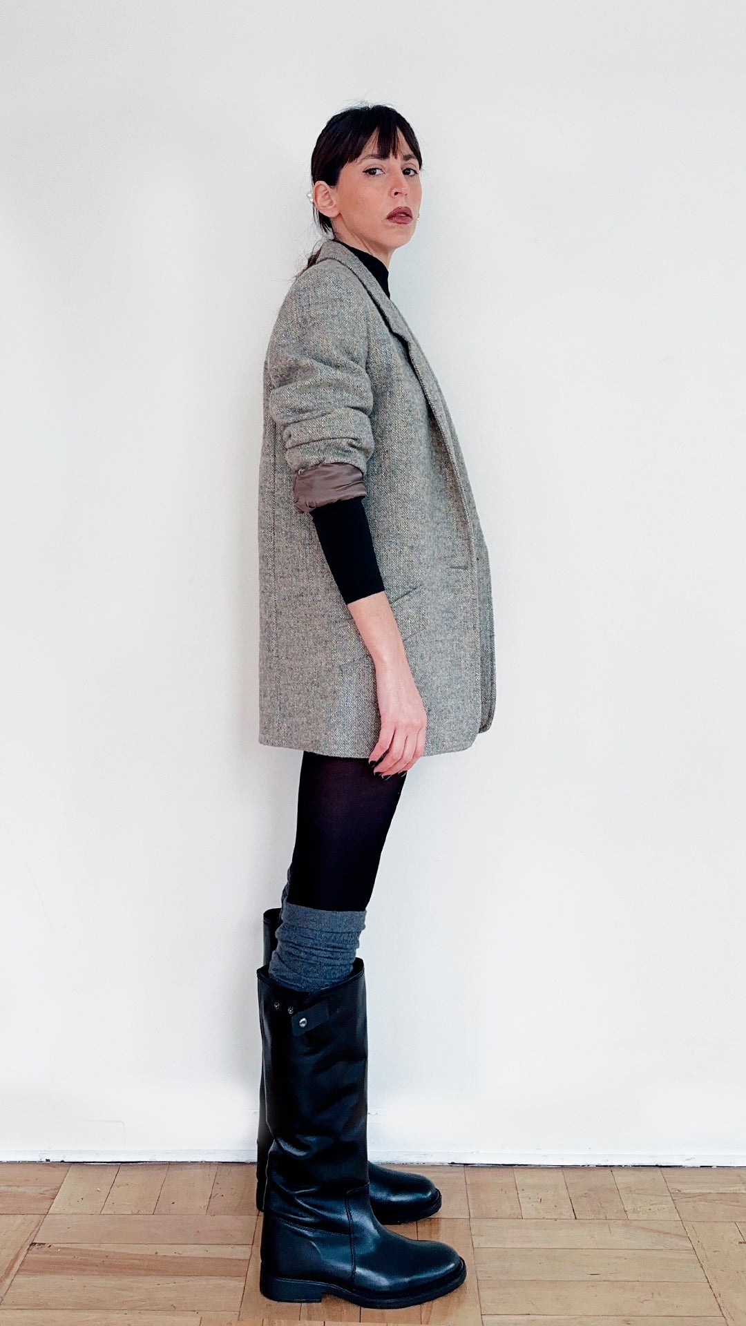 WOOL JACKET GRIS