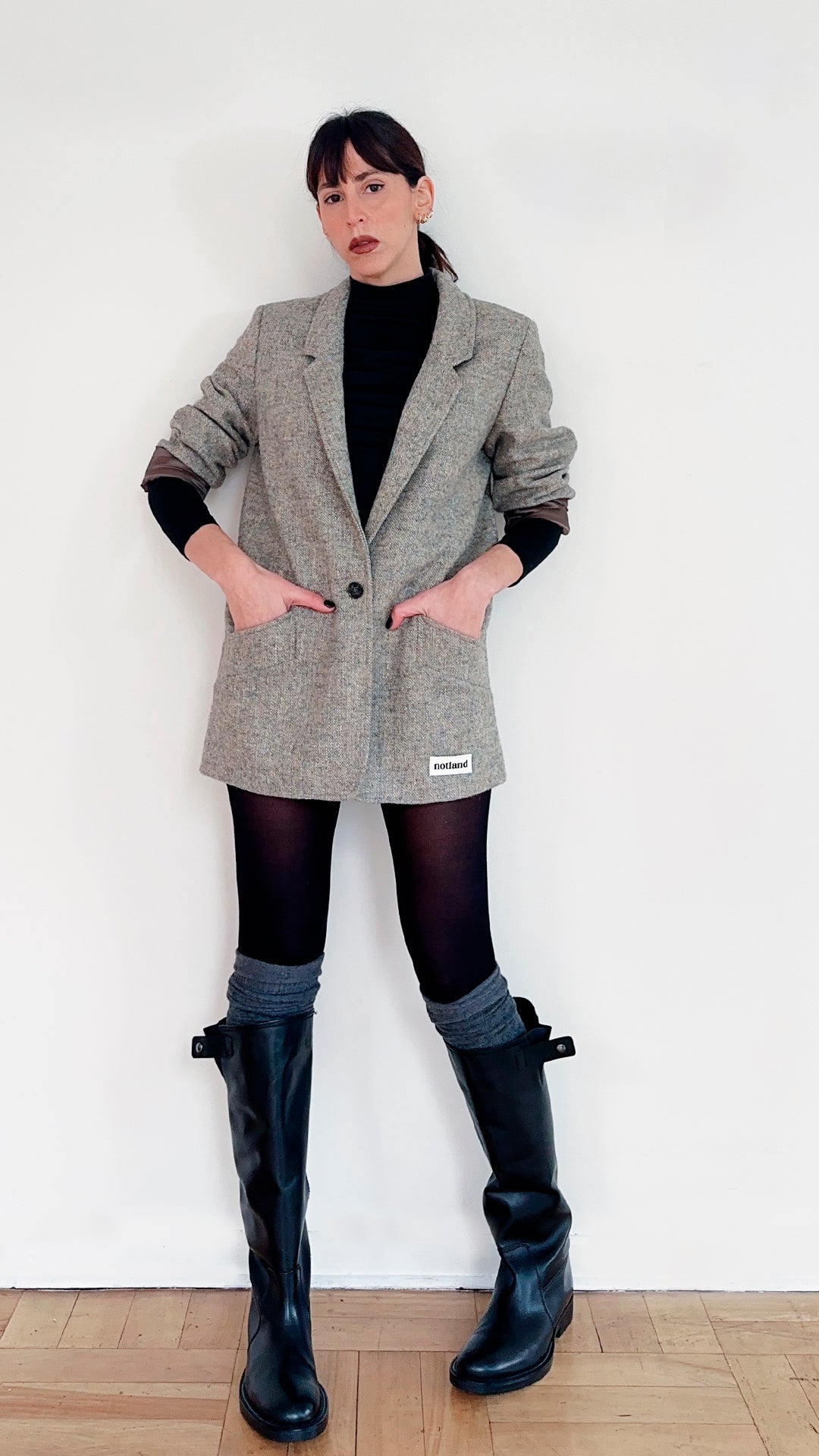 WOOL JACKET GRIS