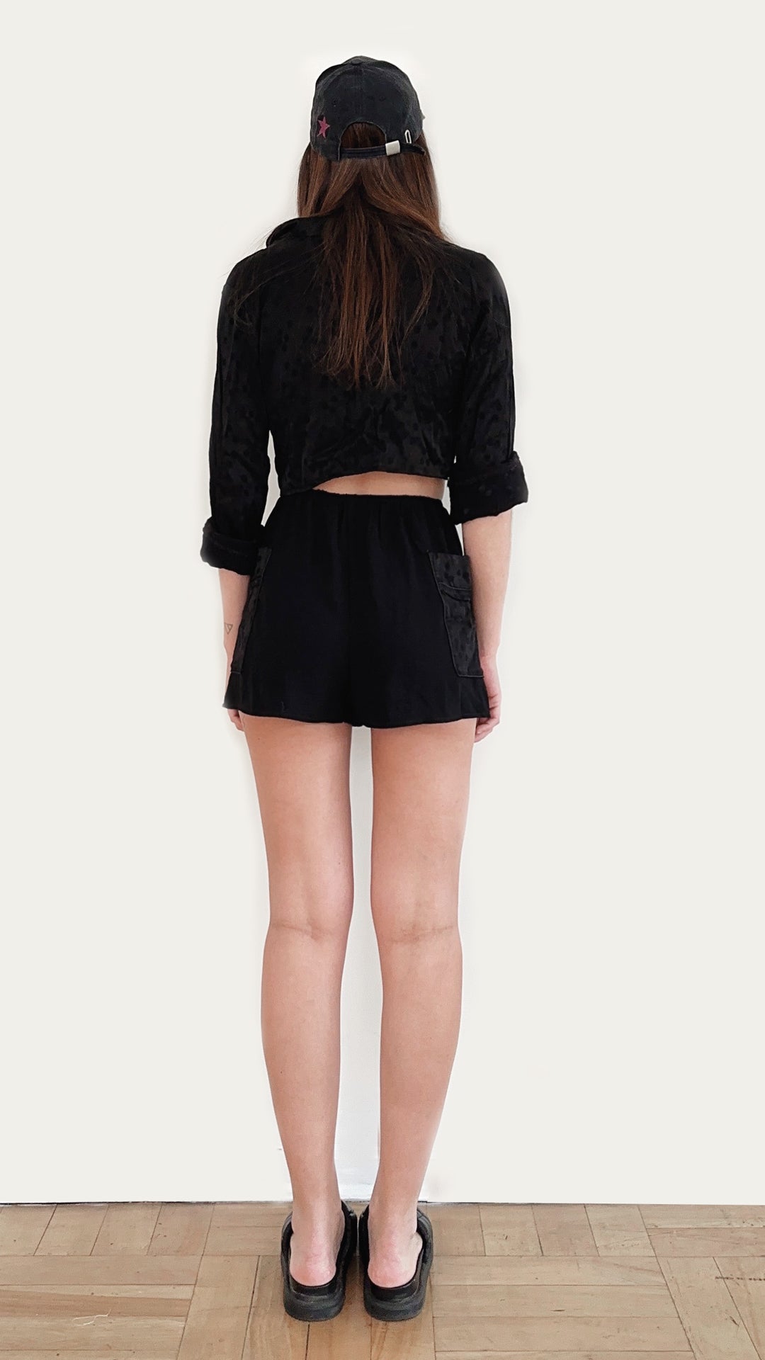 CROP & MINI SHORT NEGRO